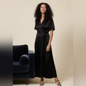 NEW with tags Whimsy + Row Lola Wrap Dress Black M